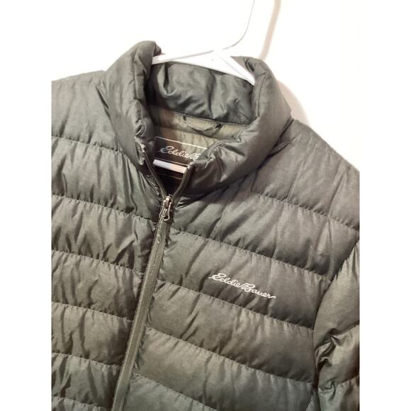 Eddie Bauer Men's Lined Cirruslite Down Puffer Jacket Olive Green Size Medium - Picture 6 of 12